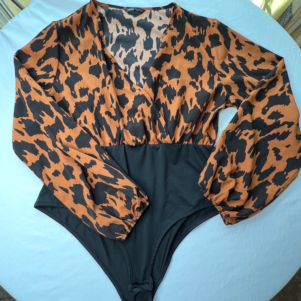 Sexy plunge bodysuit by SHEIN